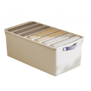 裤子收纳家居家用衣柜衣服收纳箱分层分格整理箱衣物抽屉式储物盒