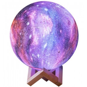 星空小夜灯3d小夜灯拍拍灯遥控月球灯充电款小夜灯床头usb直插灯